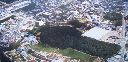 桜井茶臼山古墳航空写真